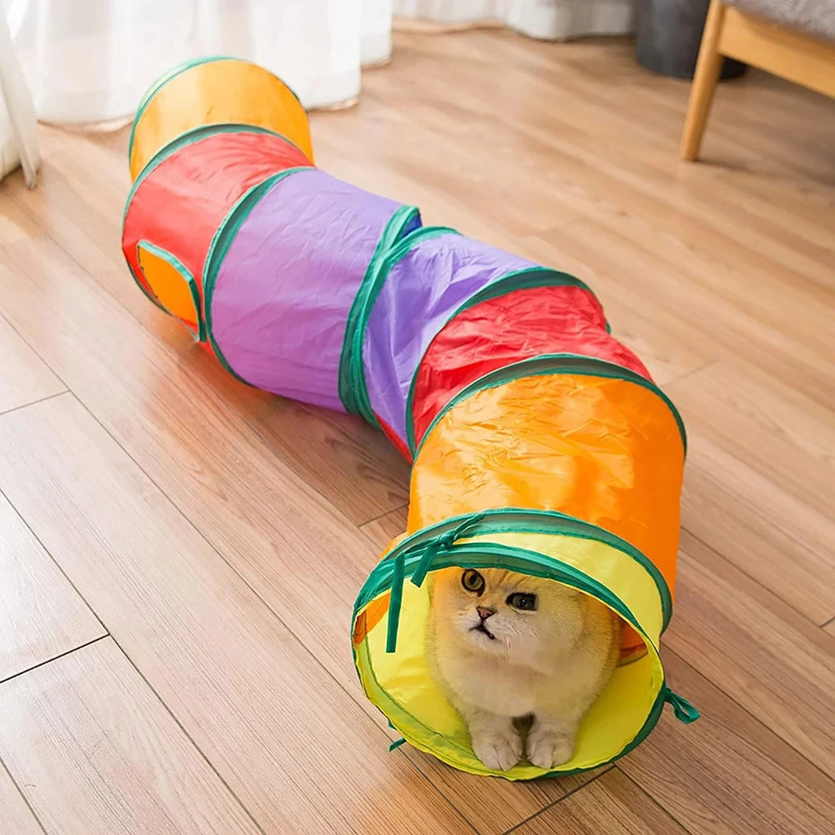 Cat Tunnel – Foldable Rainbow Play Tube
