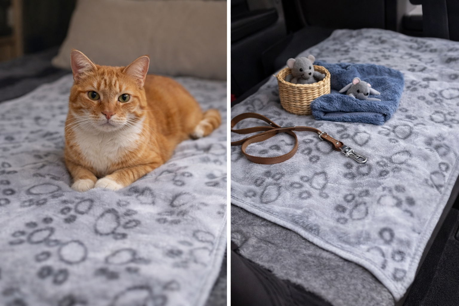 Cosy Fleece Cat Blanket (Soft & Washable)