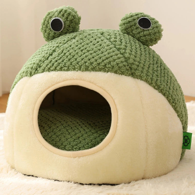 Frog Cave Bed – Cozy Enclosed Hideaway