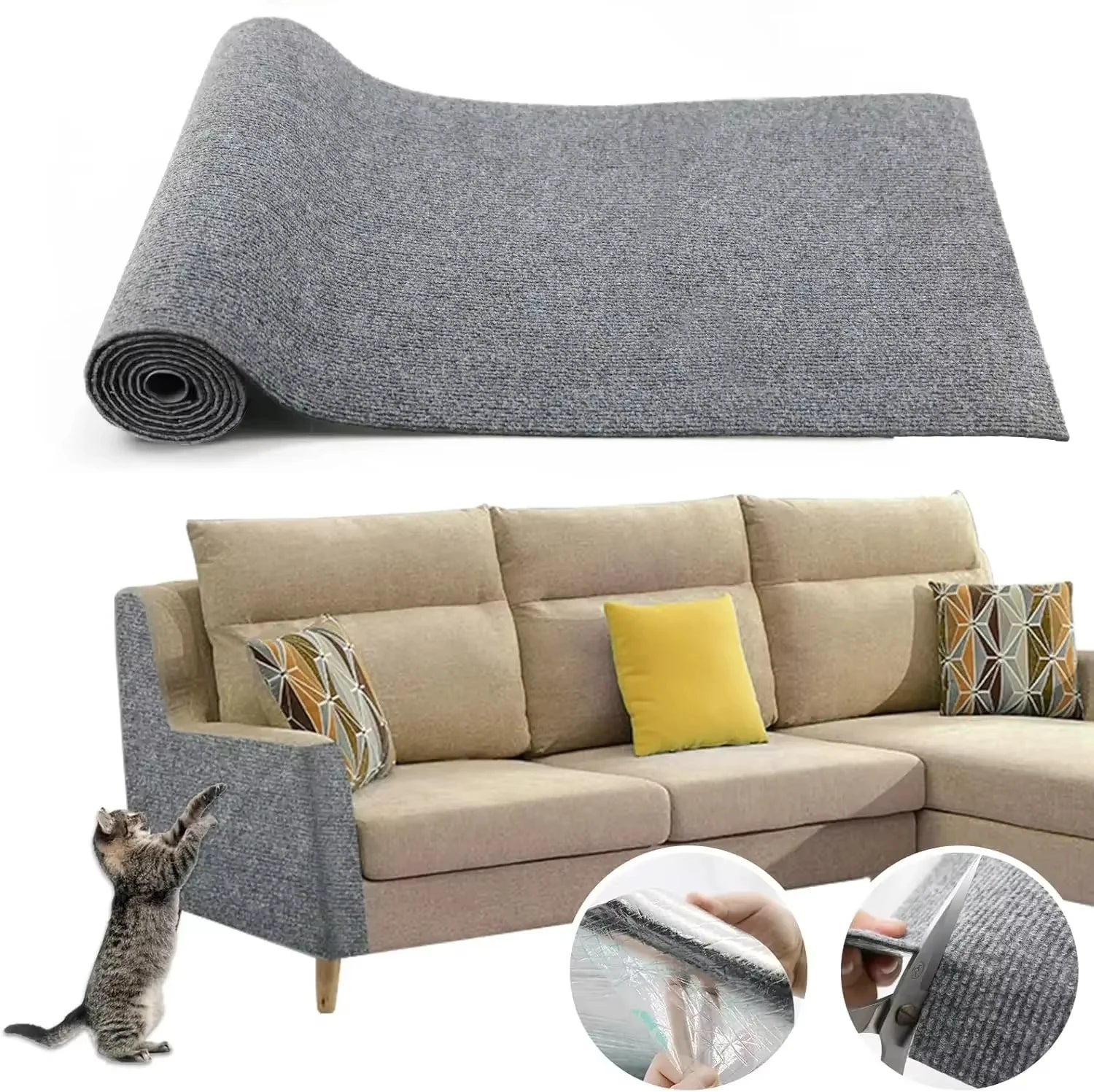 Cat Sofa Scratch Protector – PawsyZen™️